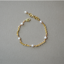 Load image into Gallery viewer, COLLETTE | ORIGINAL | 16K GOLD-FILLED SUNBURST & FRESHWATER PEARL BRACELET