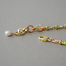 Load image into Gallery viewer, COLLETTE | RAINBOW | 14K GOLD-FILLED, ENAMEL & FRESHWATER PEARL BRACELET