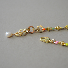 Load image into Gallery viewer, COLLETTE | RAINBOW | 14K GOLD-FILLED, ENAMEL &amp;  FRESHWATER PEARL BRACELET
